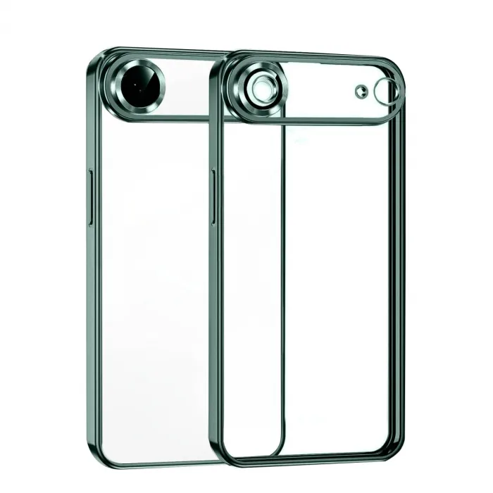 Newface Apple iPhone 17 Air Razer Lensli Silikon - Yeşil