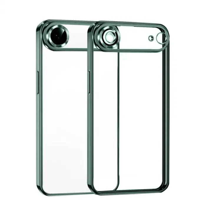 Newface Apple iPhone 17 Air Razer Lensli Silikon - Yeşil