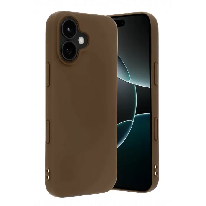 Newface Apple iPhone 17 First Silikon - Kahverengi