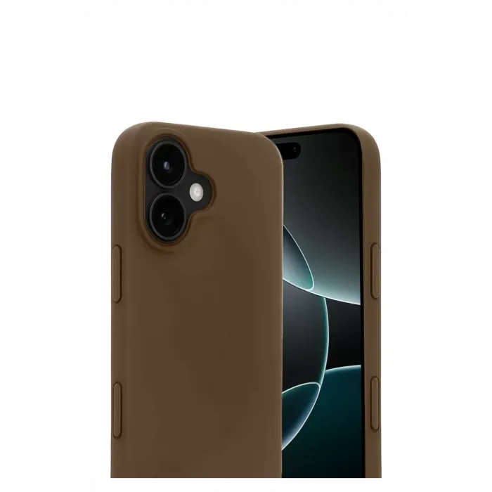 Newface Apple iPhone 17 First Silikon - Kahverengi