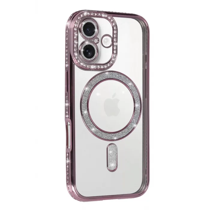 Newface Apple iPhone 17 Joke Simli Magneticsafe Kılıf - Pembe