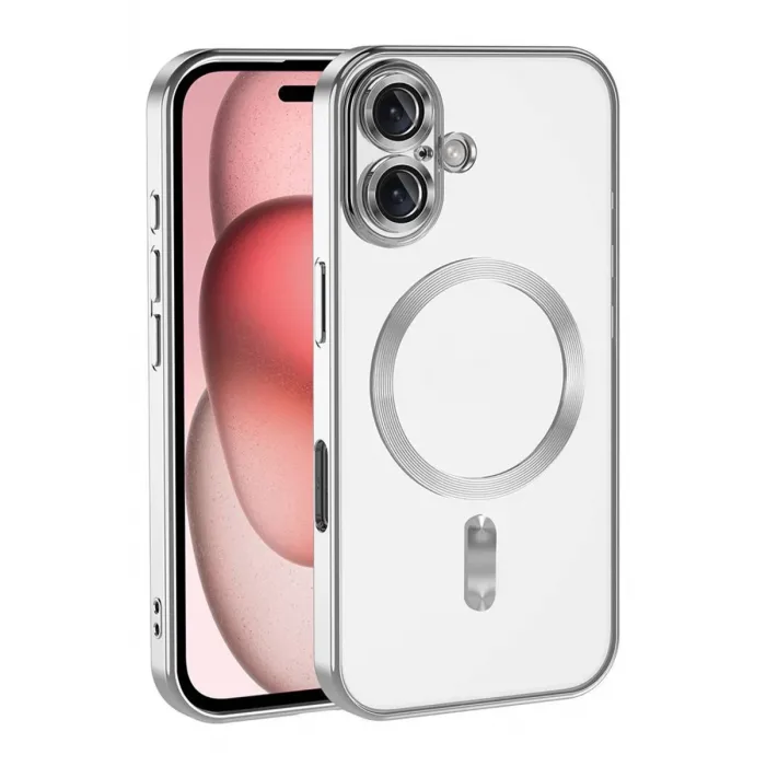 Newface Apple iPhone 17 Kross Magneticsafe Kapak - Gümüş