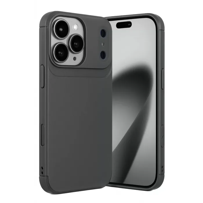 Newface Apple iPhone 17 Pro Auto Focus Karbon Kapak - Gri