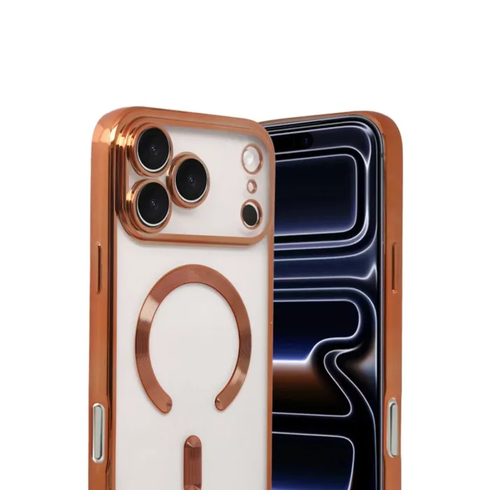 Newface Apple iPhone 17 Pro Kross Magneticsafe Kapak - Turuncu