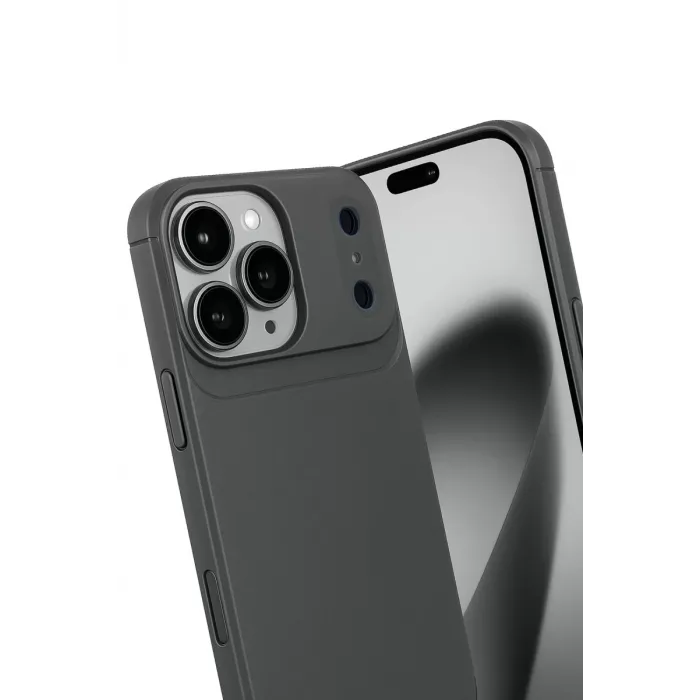Newface Apple iPhone 17 Pro Max Auto Focus Karbon Kapak - Gri