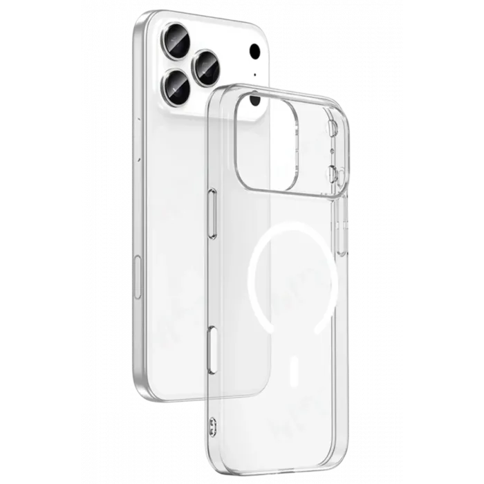 Newface Apple iPhone 17 Pro Max Combo Sert Şeffaf Magsafe Kapak - Şeffaf