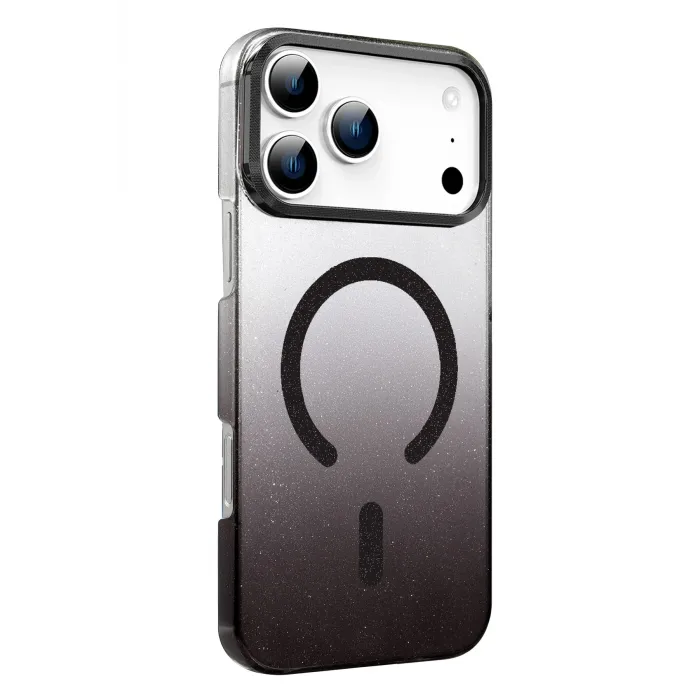 Newface Apple iPhone 17 Pro Max Glossy Magsafe Kapak - Siyah