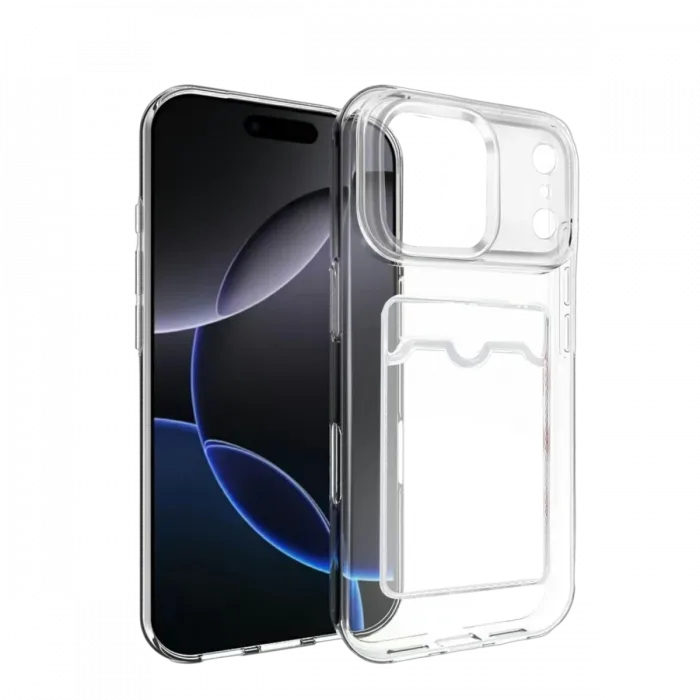 Newface Apple iPhone 17 Pro Max Kart Şeffaf Silikon - Şeffaf