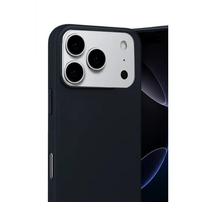 Newface Apple iPhone 17 Pro Max Nano içi Kadife Silikon - Siyah