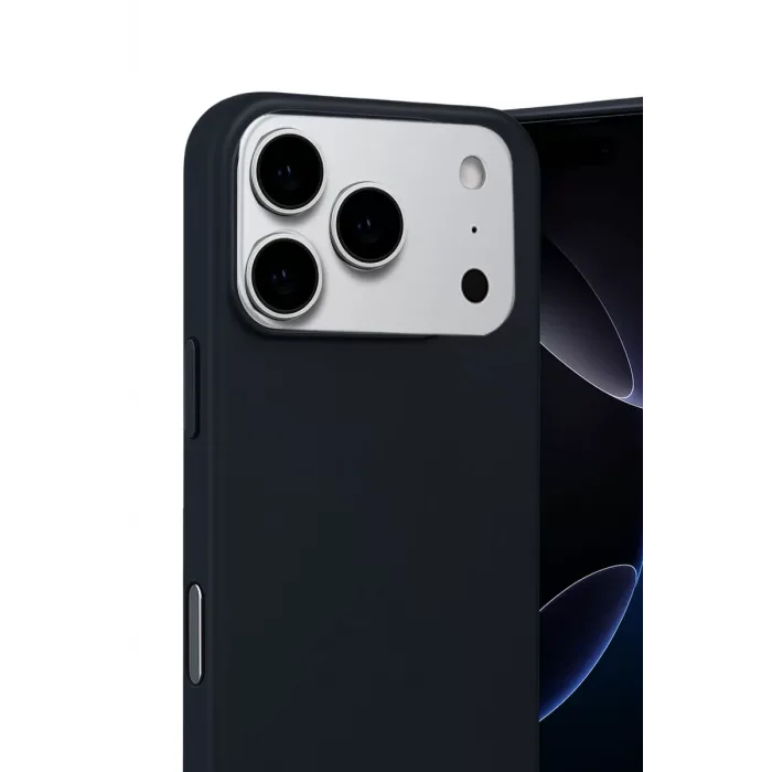 Newface Apple iPhone 17 Pro Max Nano içi Kadife Silikon - Siyah