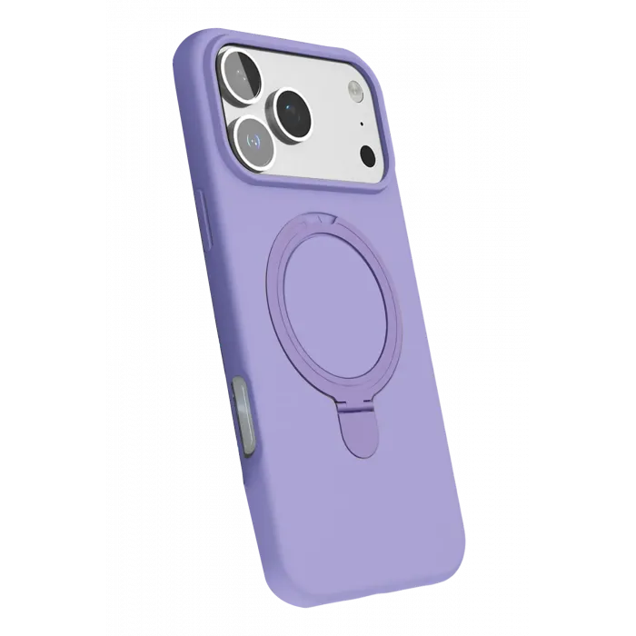 Newface Apple iPhone 17 Pro Max Regal Magsafe Standlı Kapak - Lila
