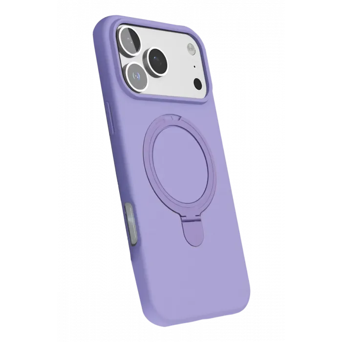 Newface Apple iPhone 17 Pro Max Regal Magsafe Standlı Kapak - Lila