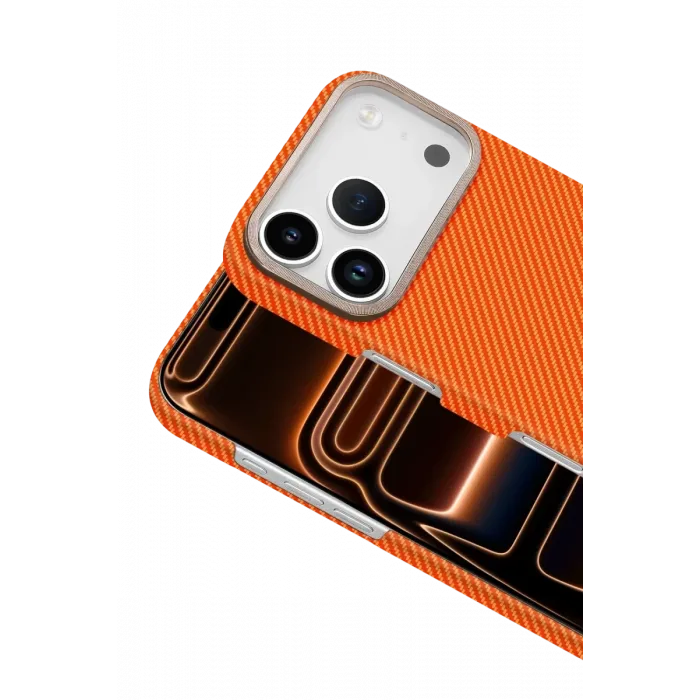 Newface Apple iPhone 17 Pro Max Vega Magsafe Kapak - Turuncu