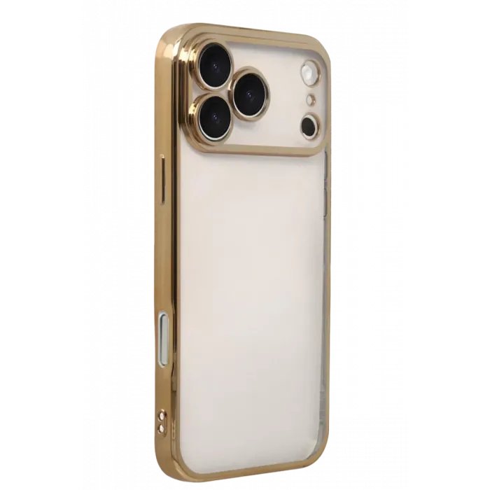 Newface Apple iPhone 17 Pro Razer Lensli Silikon - Gold