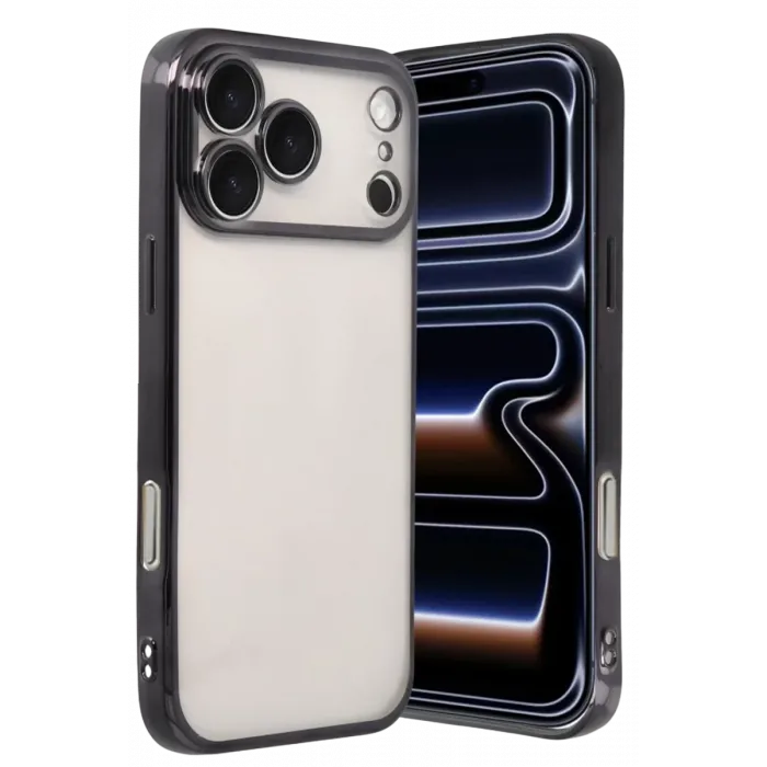 Newface Apple iPhone 17 Pro Razer Lensli Silikon - Siyah