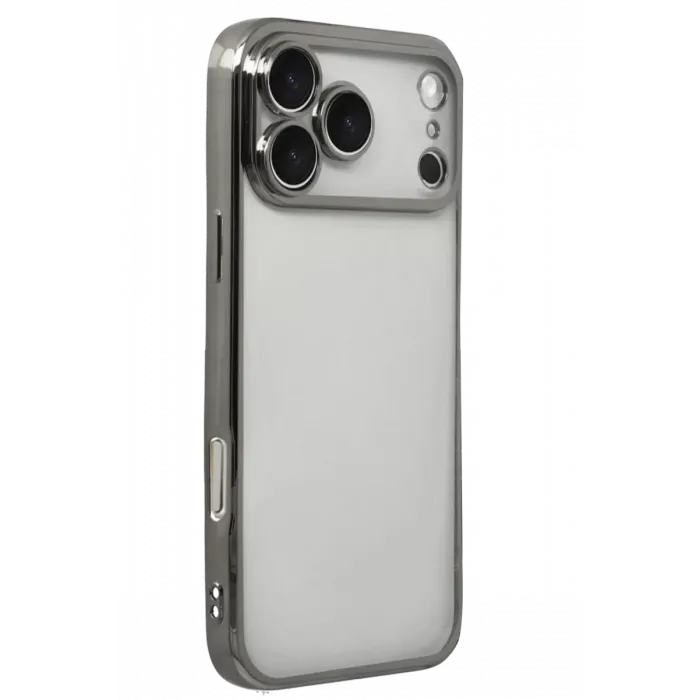 Newface Apple iPhone 17 Pro Razer Lensli Silikon - Titan Gri