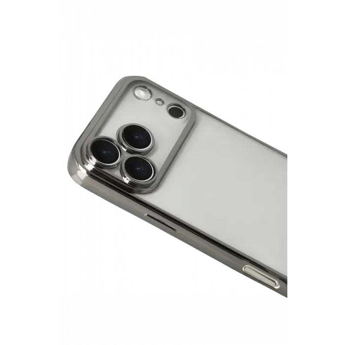 Newface Apple iPhone 17 Pro Razer Lensli Silikon - Titan Gri