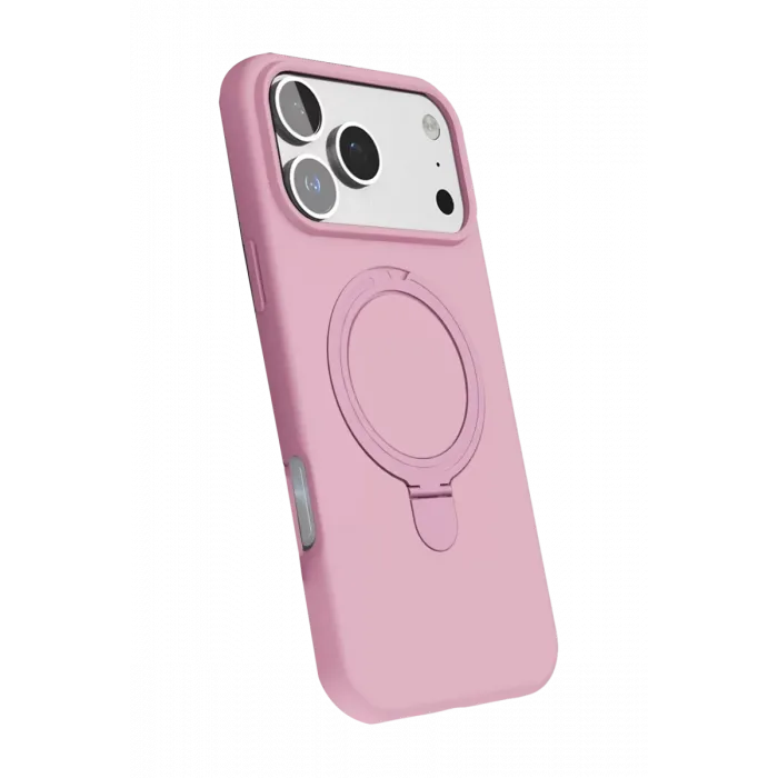 Newface Apple iPhone 17 Pro Regal Magsafe Standlı Kapak - Açık Pembe