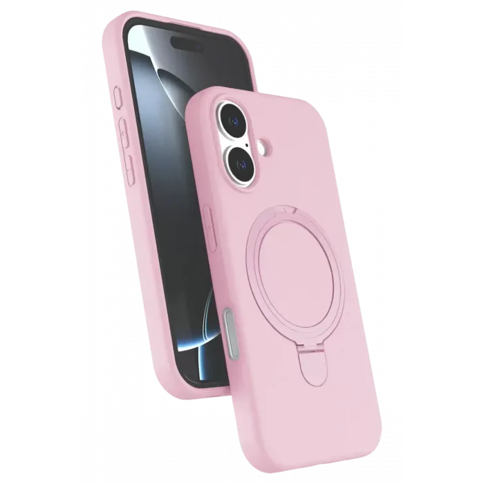 Newface Apple iPhone 17 Regal Magsafe Standlı Kapak - Açık Pembe