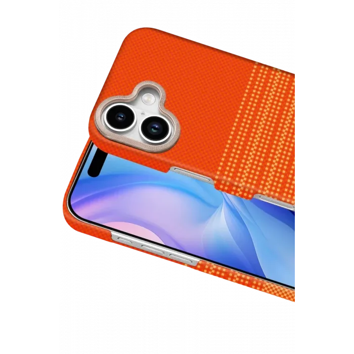 Newface Apple iPhone 17 Vega Magsafe Kapak - Turuncu