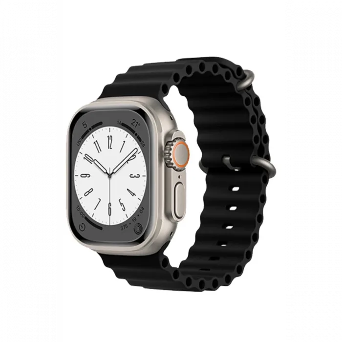 Newface Apple Watch 38mm Ocean Kordon - Siyah