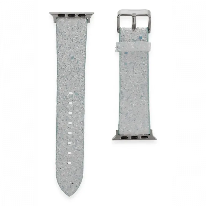 Newface Apple Watch 38mm Starry Taşlı Kordon - Mavi