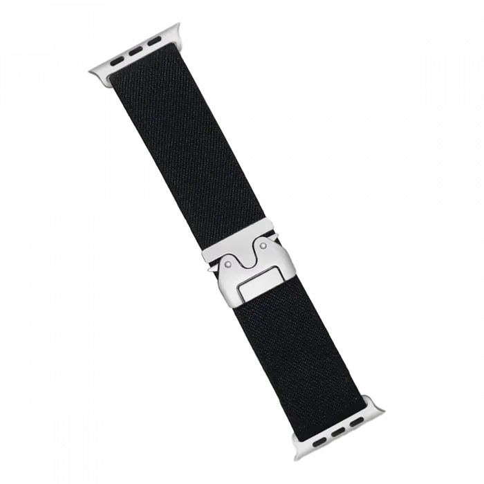 Newface Apple Watch 42mm Forest Kumaş Kordon - Siyah