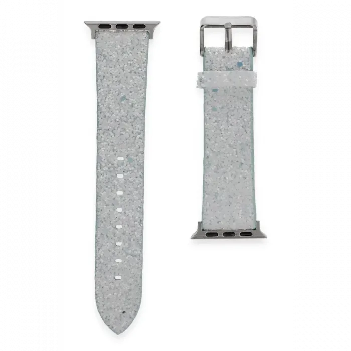 Newface Apple Watch 42mm Starry Taşlı Kordon - Mavi