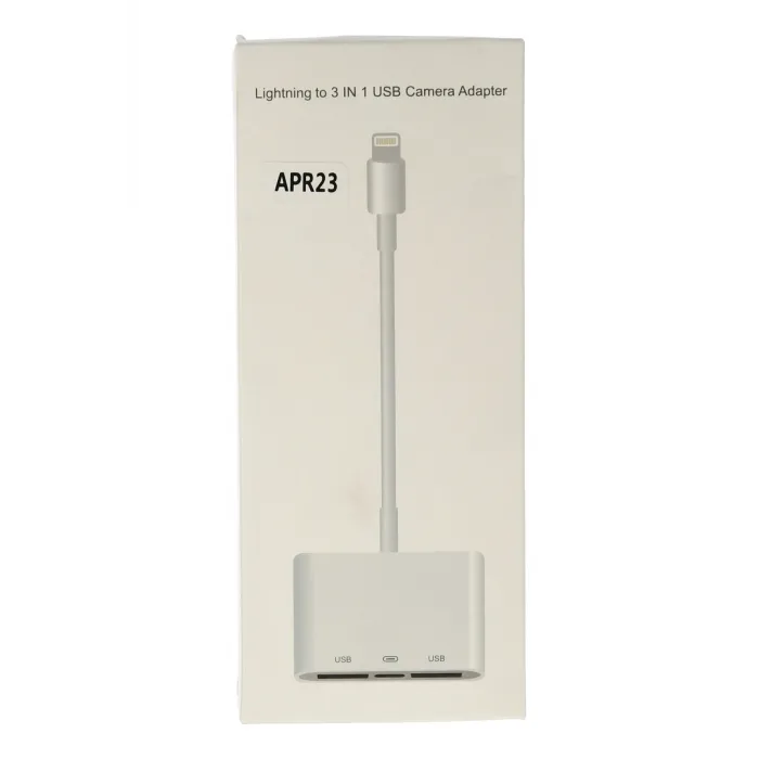 Newface APR23 Iphone Otg 3in1 - Beyaz