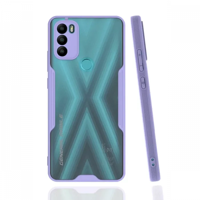 Newface General Mobile GM 21 Plus Kılıf Platin Silikon - Lila