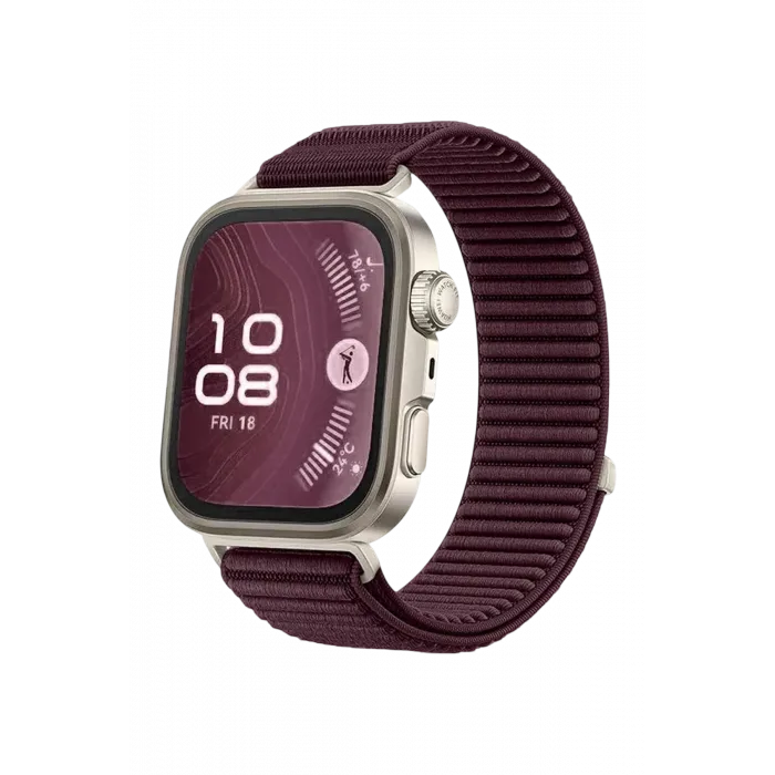 Newface Huawei Fit 4 Braid Kordon - Mürdüm