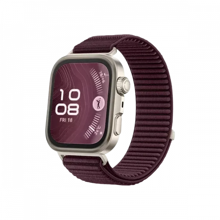 Newface Huawei Fit 4 Braid Kordon - Mürdüm