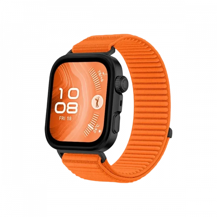 Newface Huawei Fit 4 Braid Kordon - Turuncu