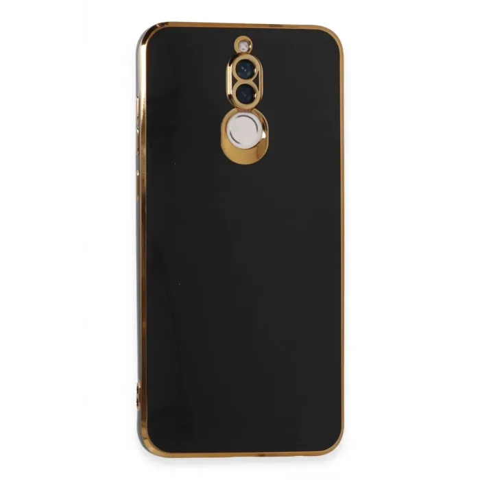 Newface Huawei Mate 10 Lite Kılıf Volet Silikon - Siyah