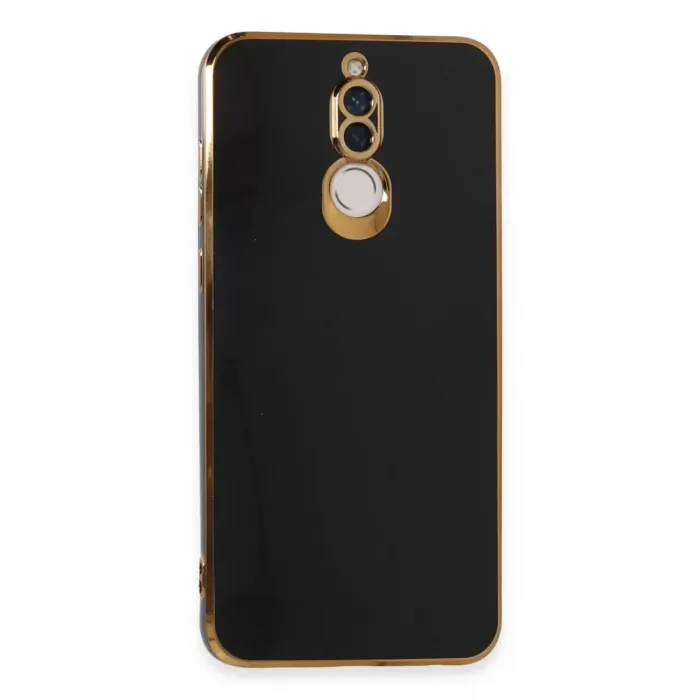 Newface Huawei Mate 10 Lite Kılıf Volet Silikon - Siyah