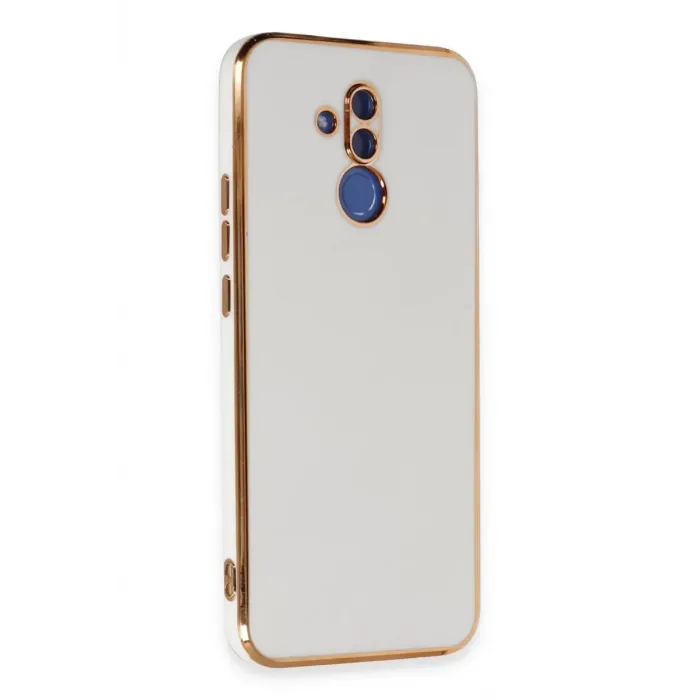 Newface Huawei Mate 20 Lite Kılıf Volet Silikon - Beyaz