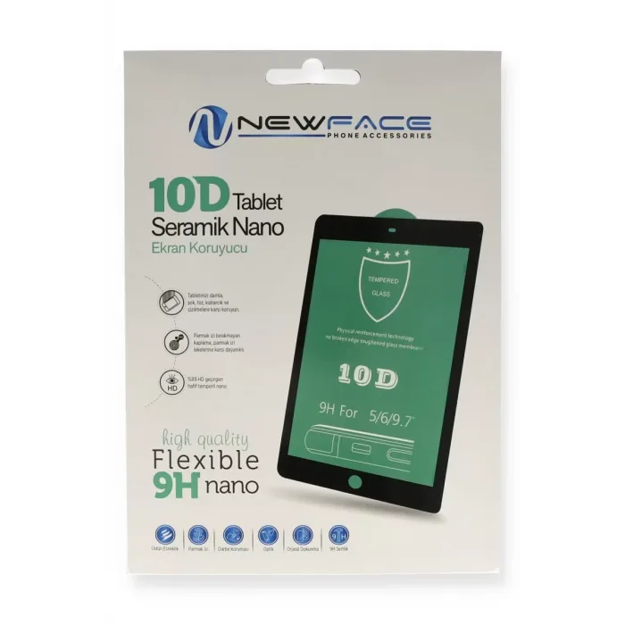 Newface iPad 4 9.7 Tablet 10D Seramik Nano