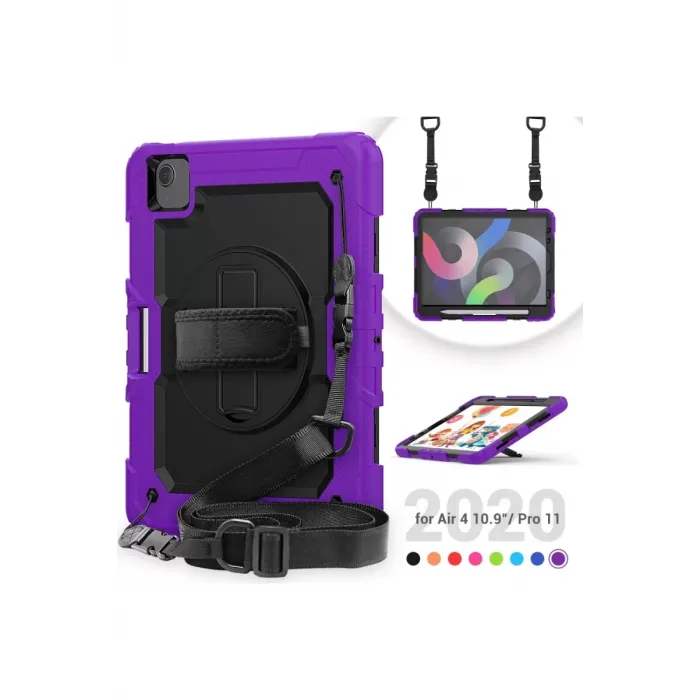 Newface iPad Pro 11 (2020) Kılıf Pars Tablet Kapak - Mor