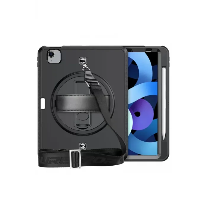 Newface iPad Pro 11 (2020) Kılıf Strap-C Otterbox Tablet Kapak - Siyah