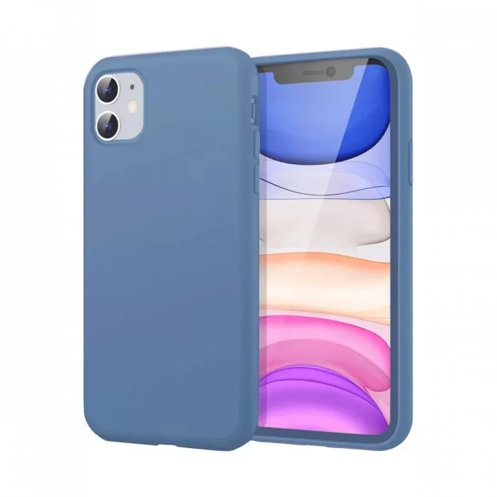 Newface iPhone 11 Kılıf First Silikon - Mavi