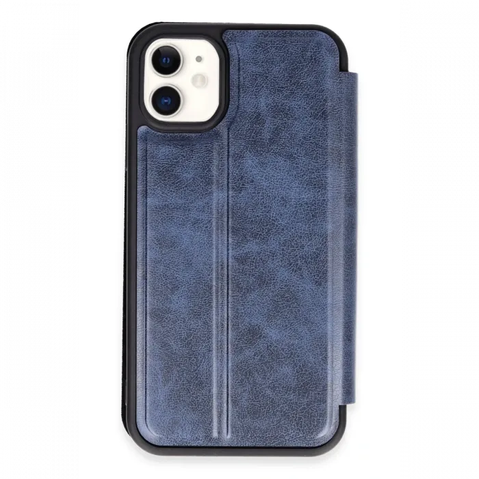 Newface iPhone 11 Kılıf Flip Cover - Lacivert