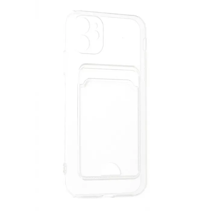 Newface iPhone 11 Kılıf Kart Şeffaf Silikon - Şeffaf