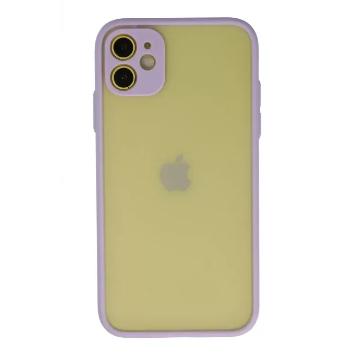Newface iPhone 11 Kılıf Montreal Silikon Kapak - Mor