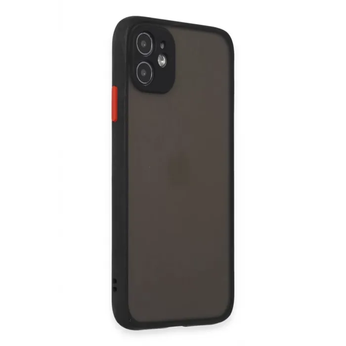 Newface iPhone 11 Kılıf Montreal Silikon Kapak - Siyah