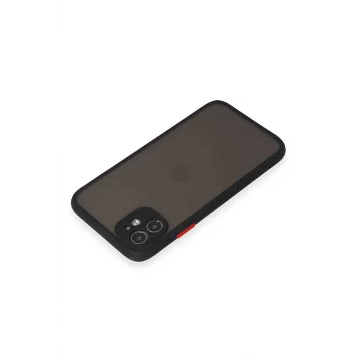 Newface iPhone 11 Kılıf Montreal Silikon Kapak - Siyah
