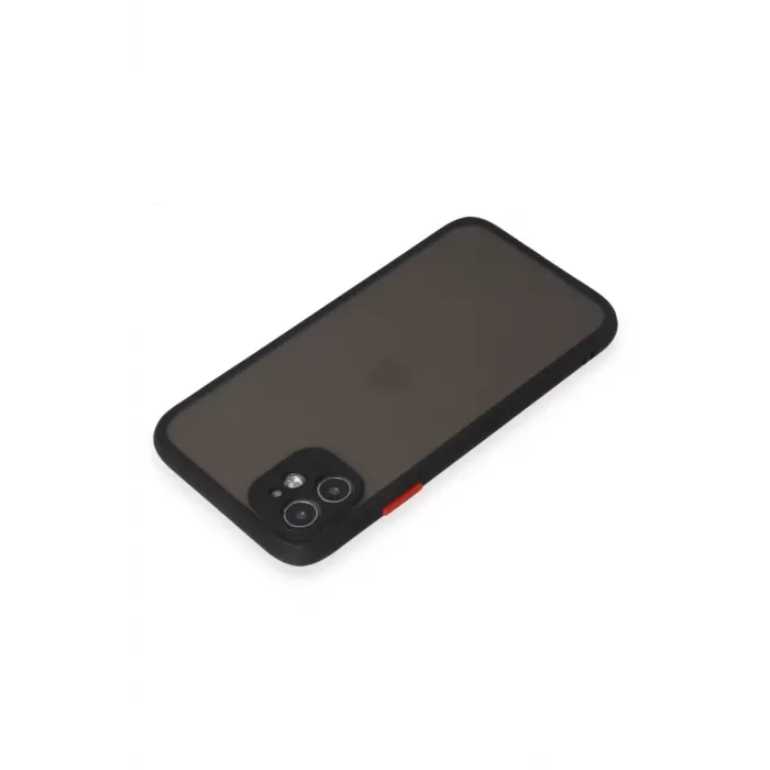 Newface Apple iPhone 11 Kılıf Montreal Silikon Kapak - Siyah