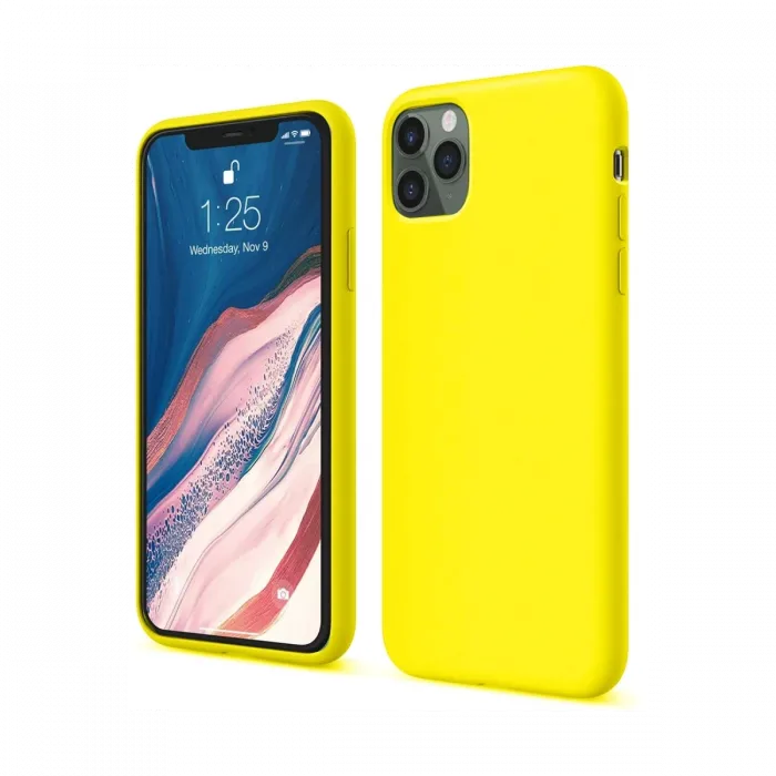 Newface iPhone 11 Pro Kılıf First Silikon - Sarı