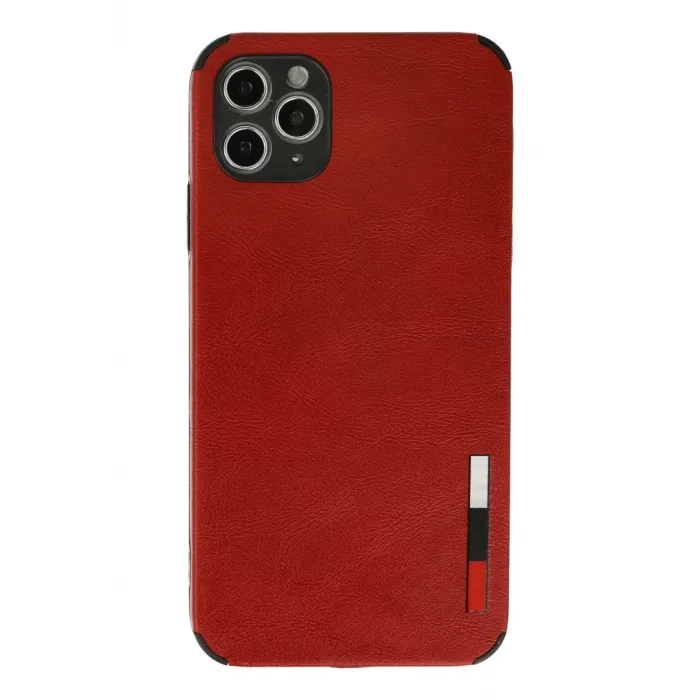 Newface iPhone 11 Pro Kılıf Loop Deri Silikon - Kırmızı