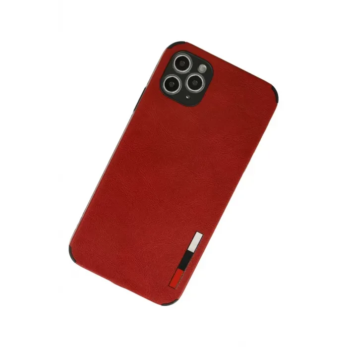 Newface iPhone 11 Pro Kılıf Loop Deri Silikon - Kırmızı