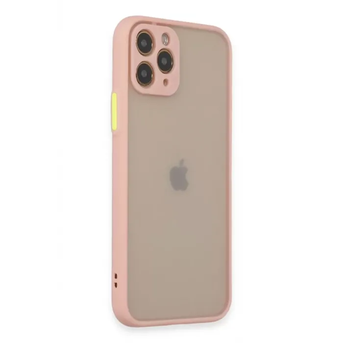 Newface iPhone 11 Pro Kılıf Montreal Silikon Kapak - Pembe